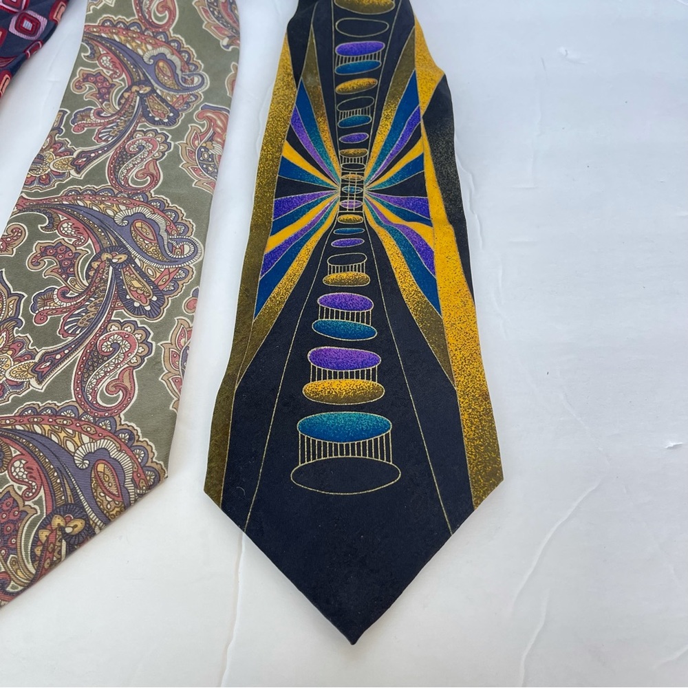 Bundle 3 ties Ted Baker Christian Dior Emilio Romano - Picture 5 of 7